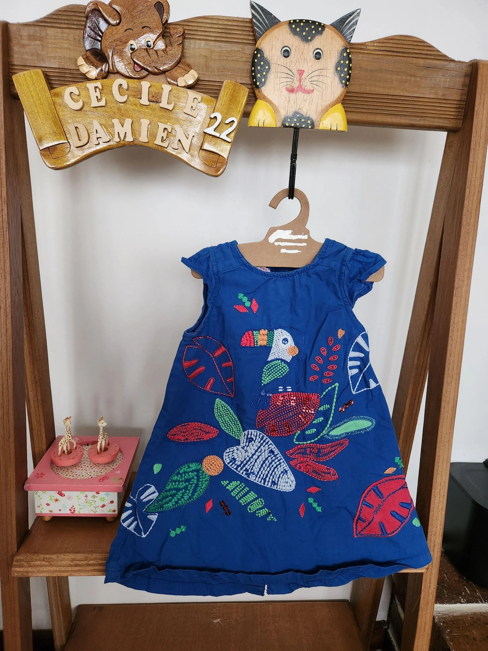 🐻 robe brodée 9 mois 